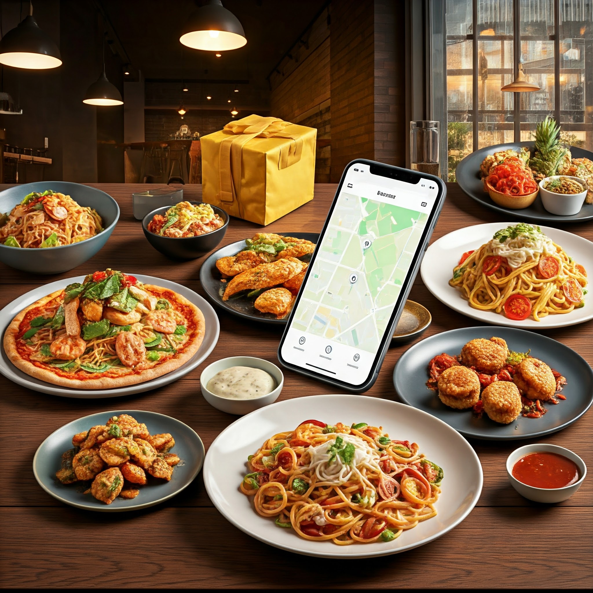 People enjoying food outdoors